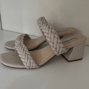 Steve Madden Women's Beige Braided Sandals